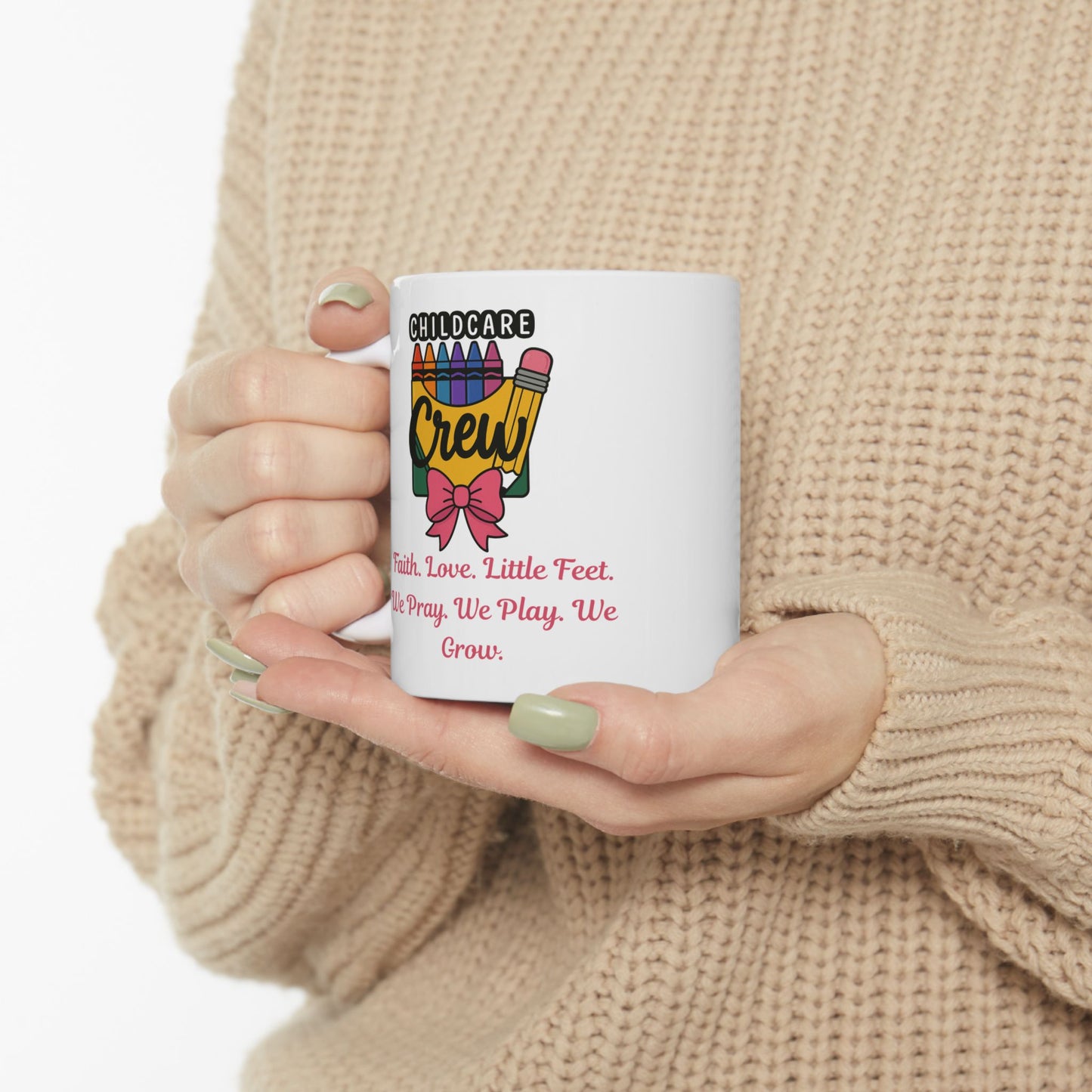 Faith, Love, Little Feet Mug