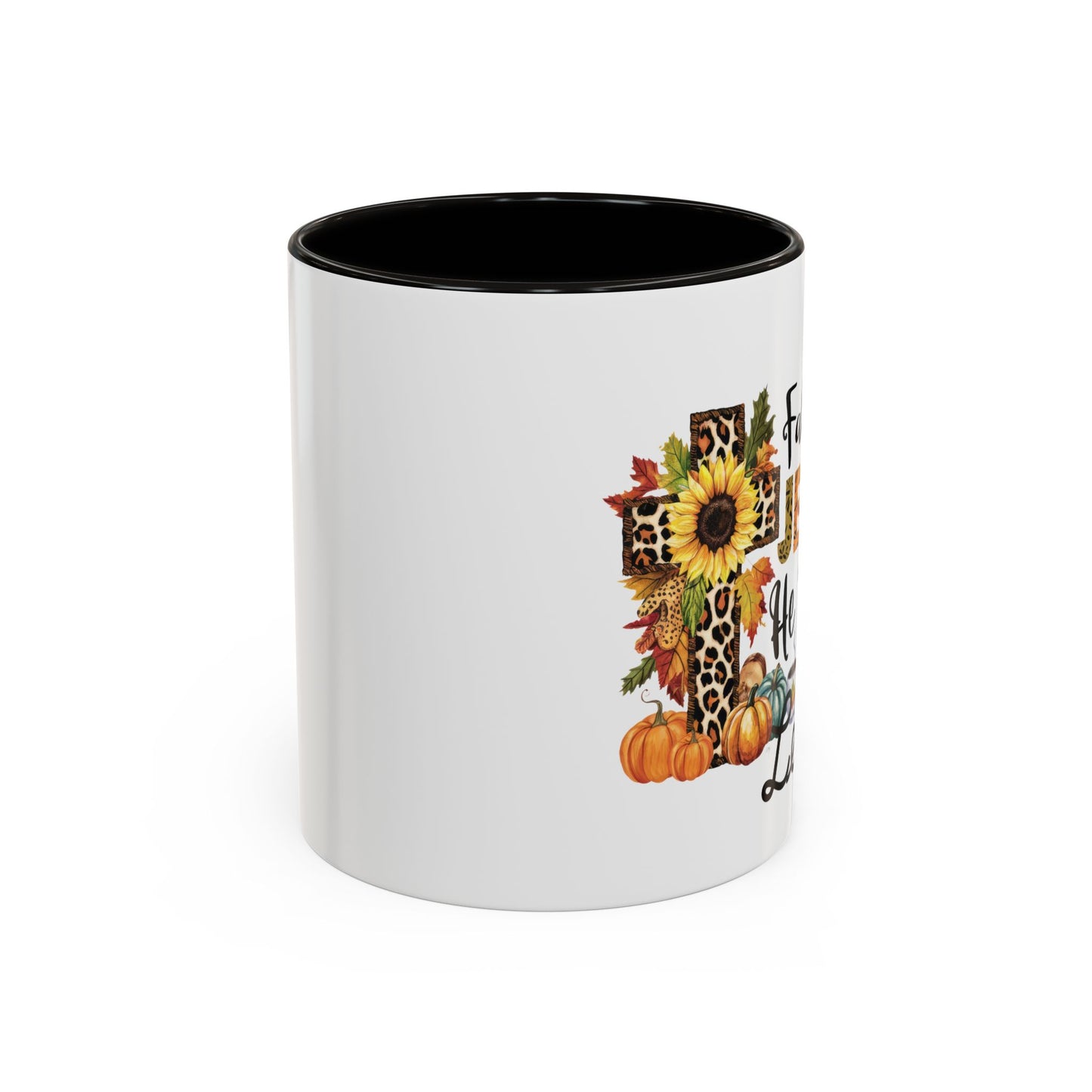 Fall for Jesus, He Never Leaves Mug