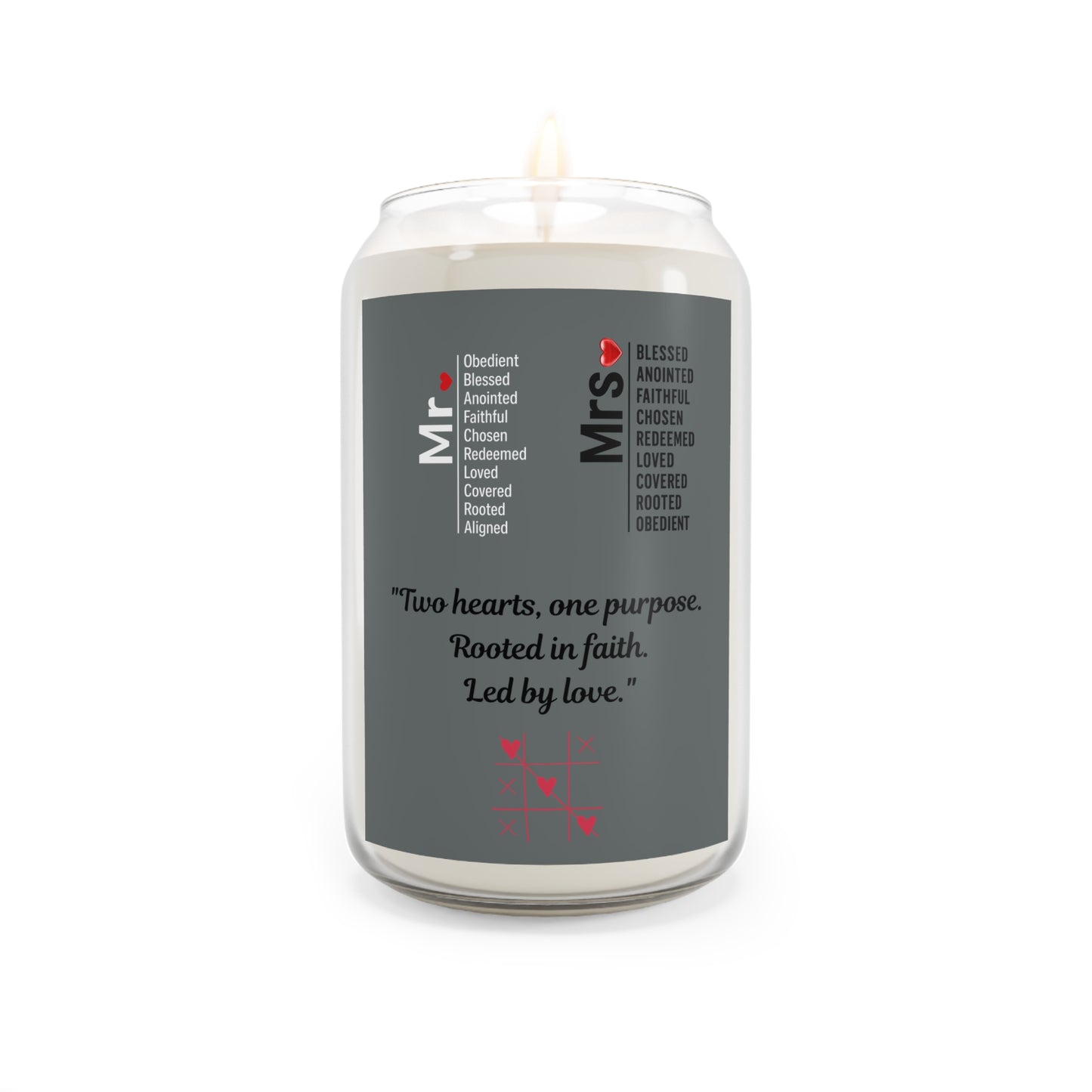 Two Hearts, One Purpose Candle
