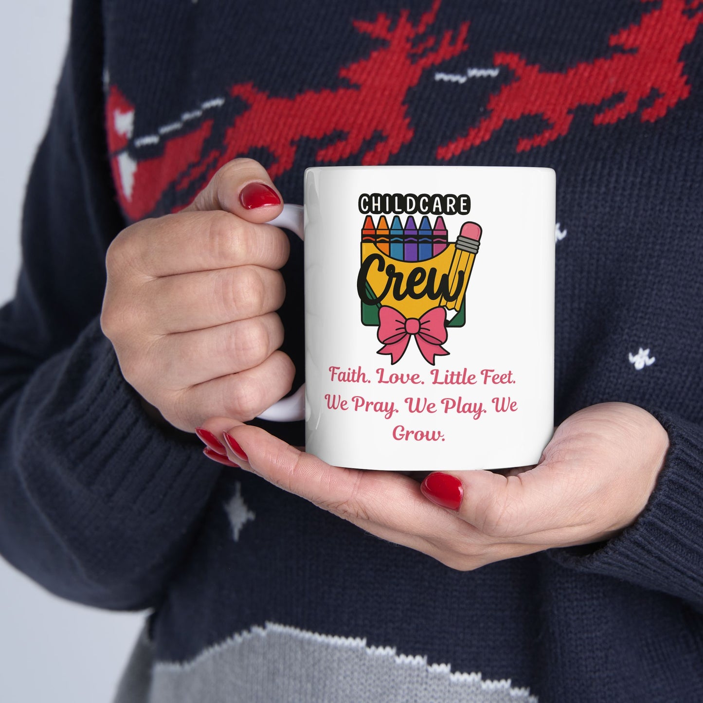 Faith, Love, Little Feet Mug
