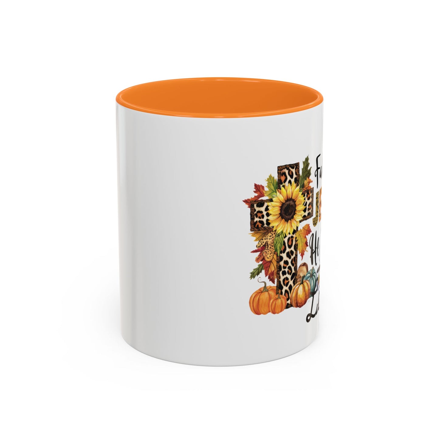 Fall for Jesus, He Never Leaves Mug