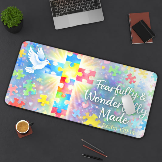 Fearfully & Wonderfully Made Faith Cross Mouse Pad