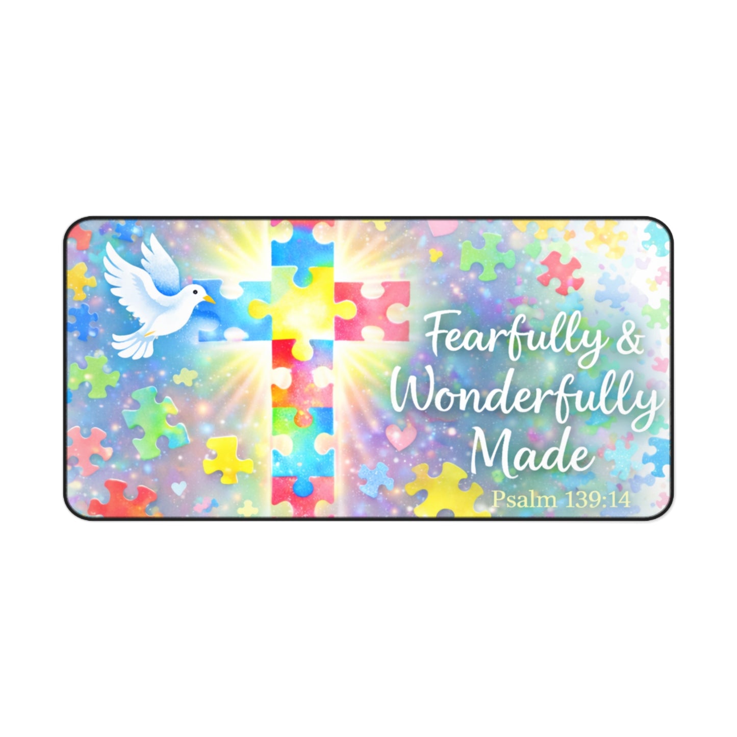 Fearfully & Wonderfully Made Faith Cross Mouse Pad