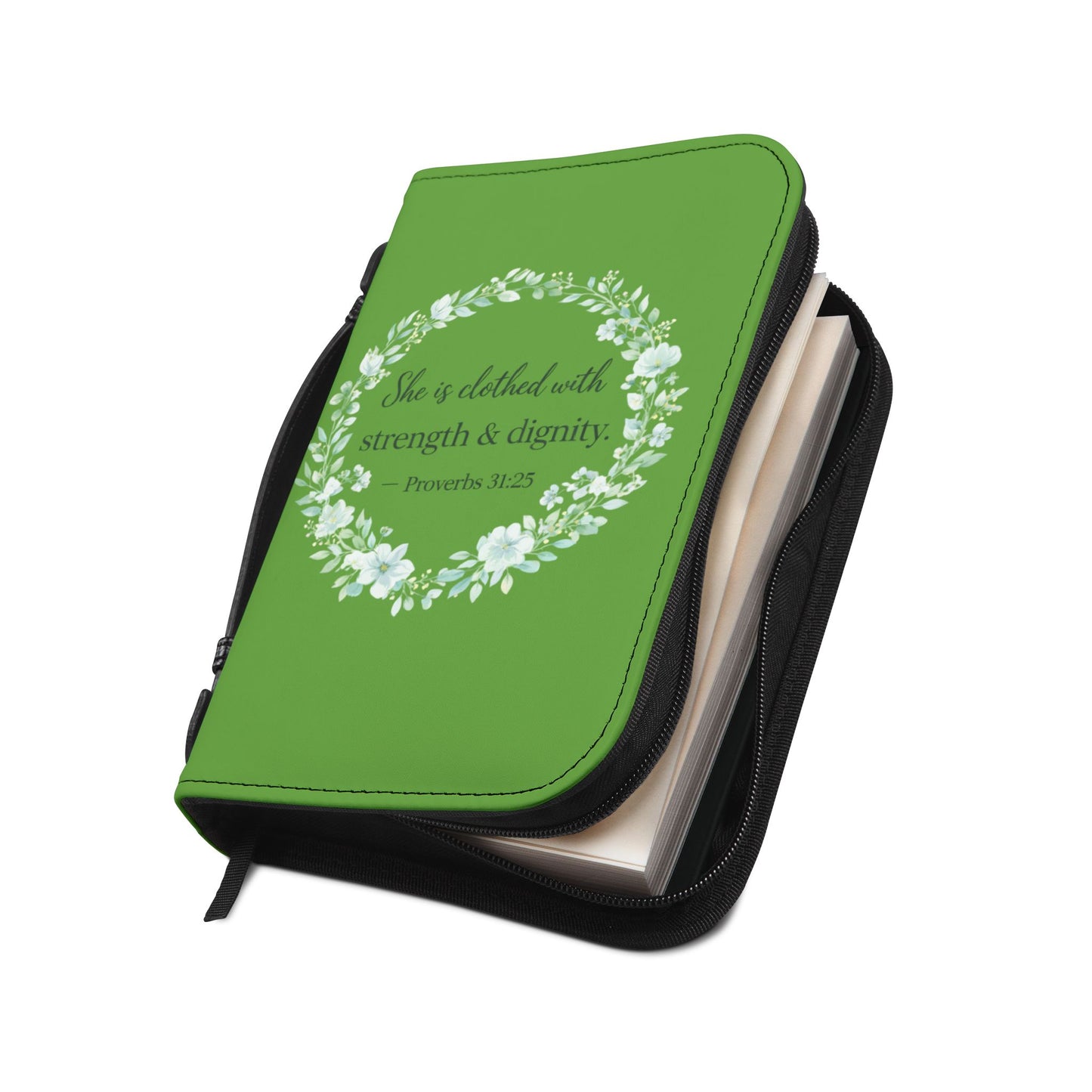 Clothed with Strength & Dignity Proverbs 31:25 Faith Bible Cover