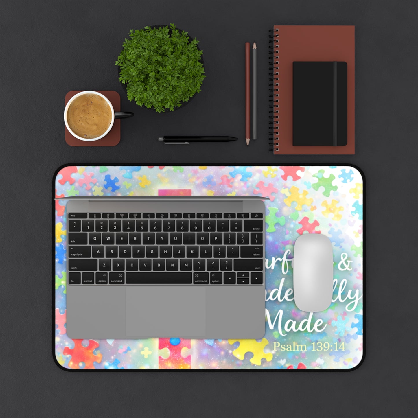 Fearfully & Wonderfully Made Faith Cross Mouse Pad