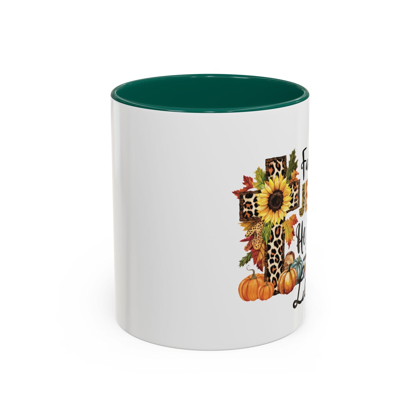 Fall for Jesus, He Never Leaves Mug