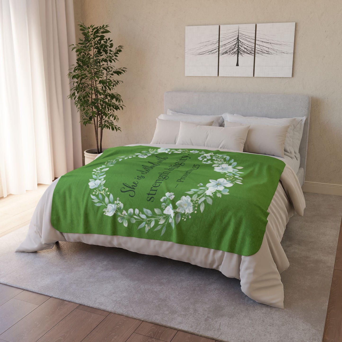 Wrapped in Strength & Dignity Proverbs 31:25 Cozy Faith