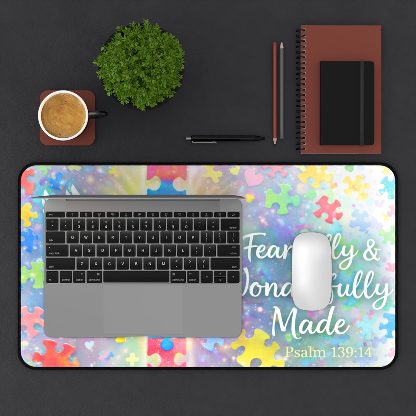 Fearfully & Wonderfully Made Faith Cross Mouse Pad