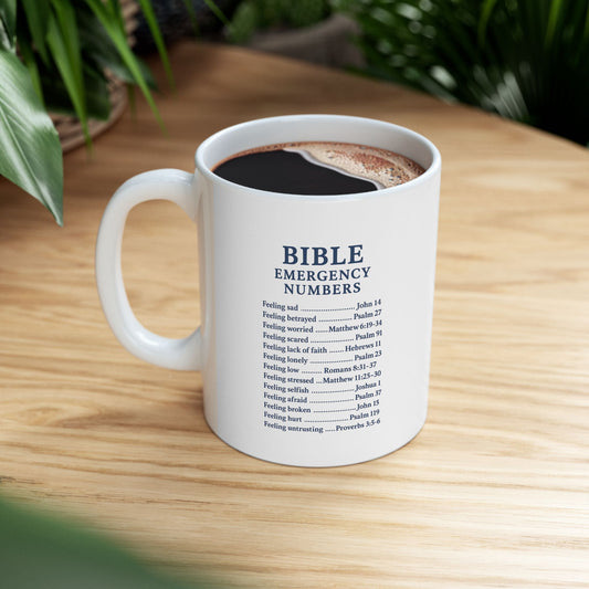 Bible Emergency Mug