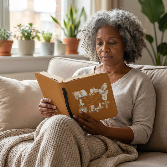 She Is Blessed Proverbs 31:28 Faith Bible Cover