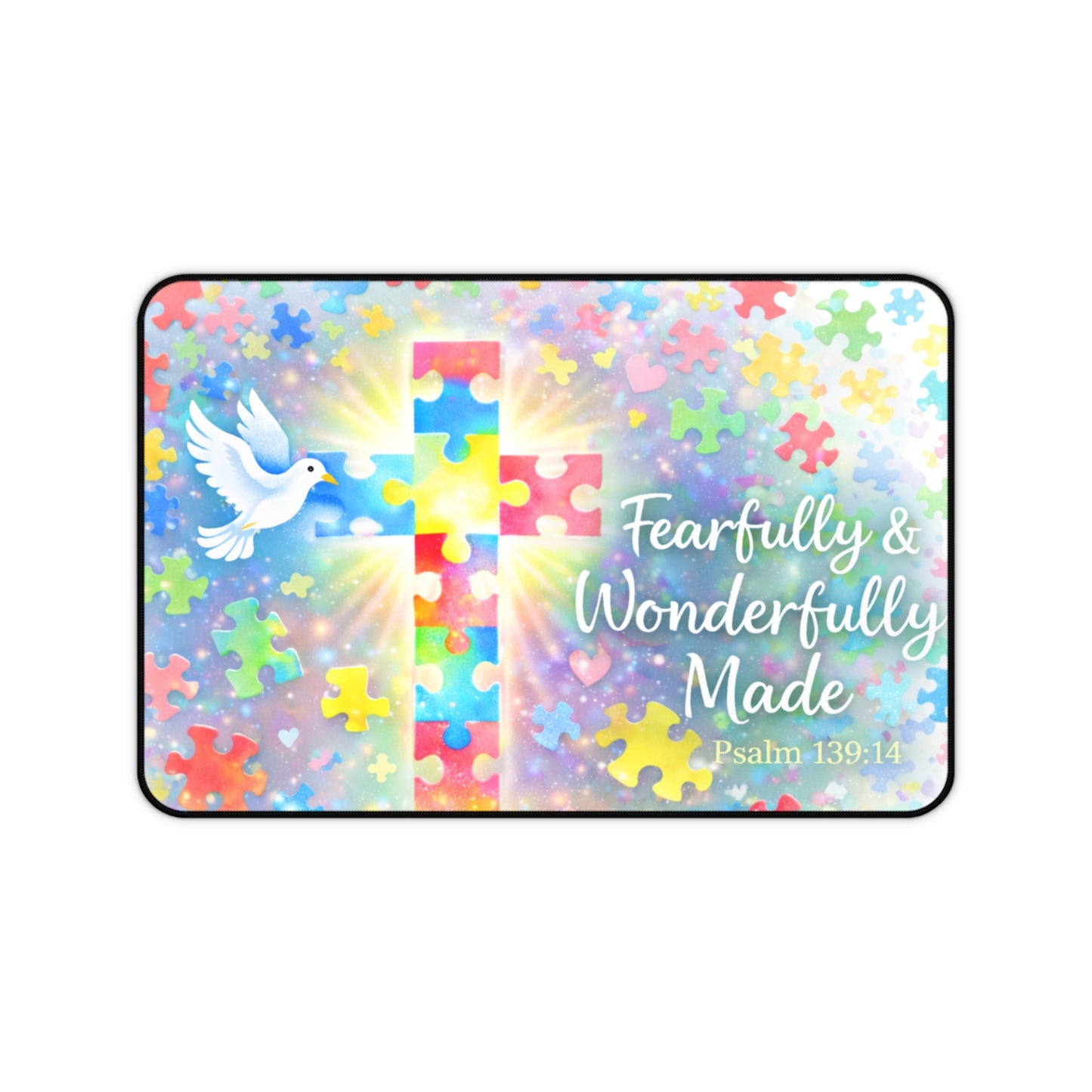 Fearfully & Wonderfully Made Faith Cross Mouse Pad