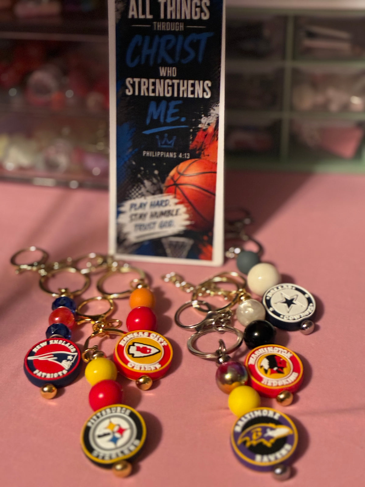 Game Day Sports Keychain