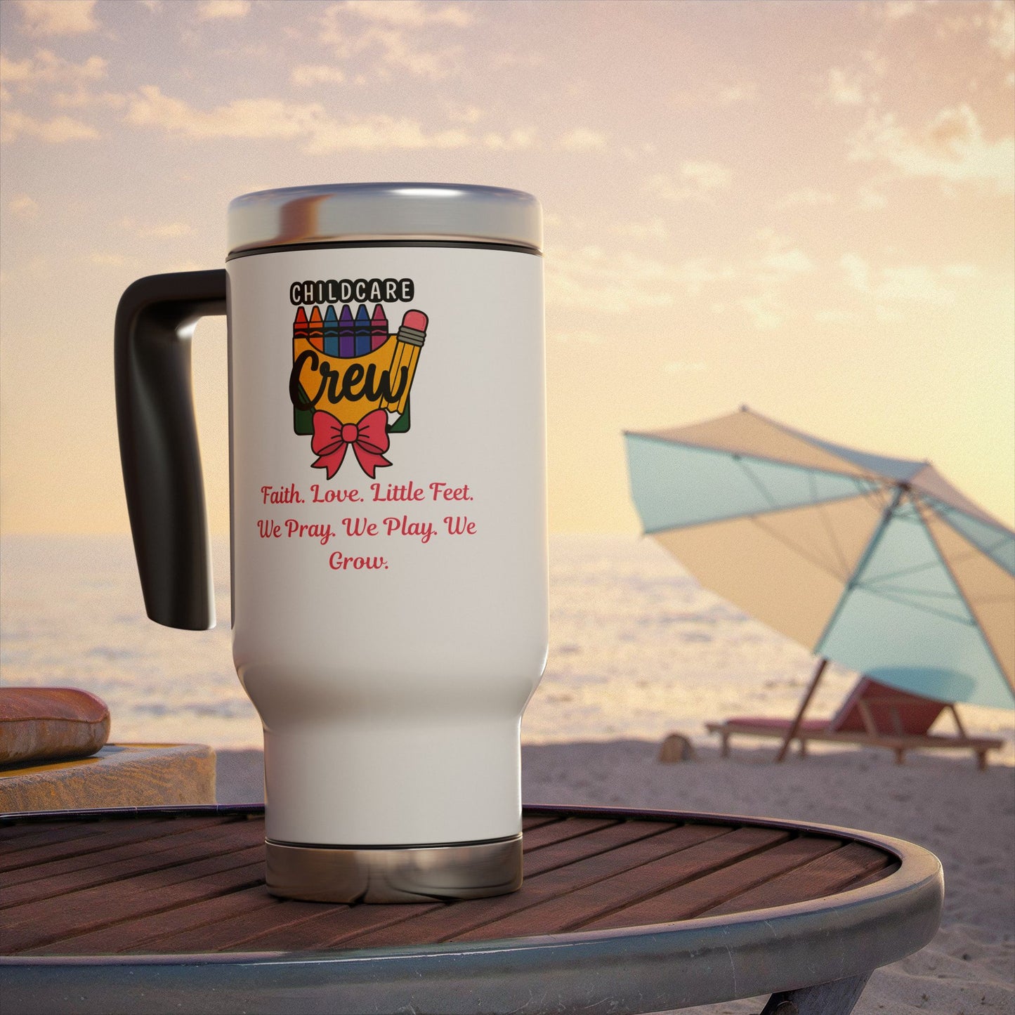 Faith, Love, Little Feet Tumbler