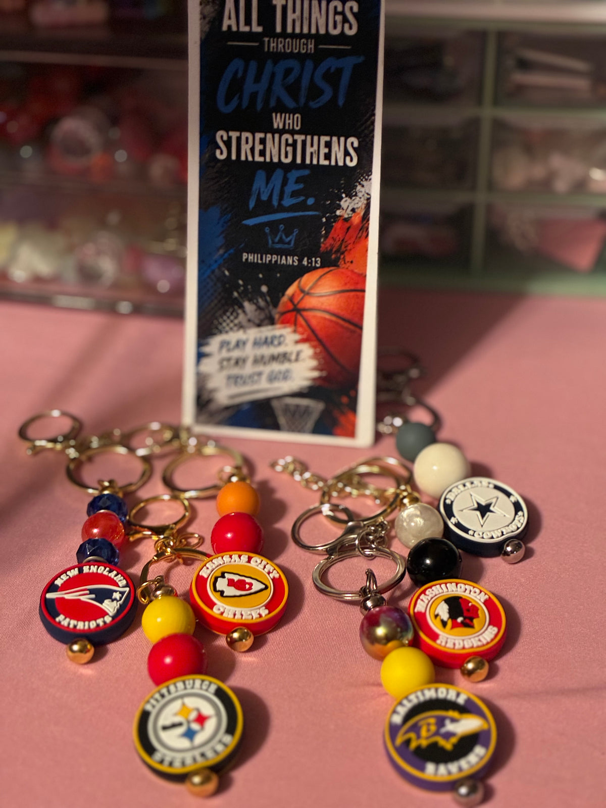 Game Day Sports Keychain