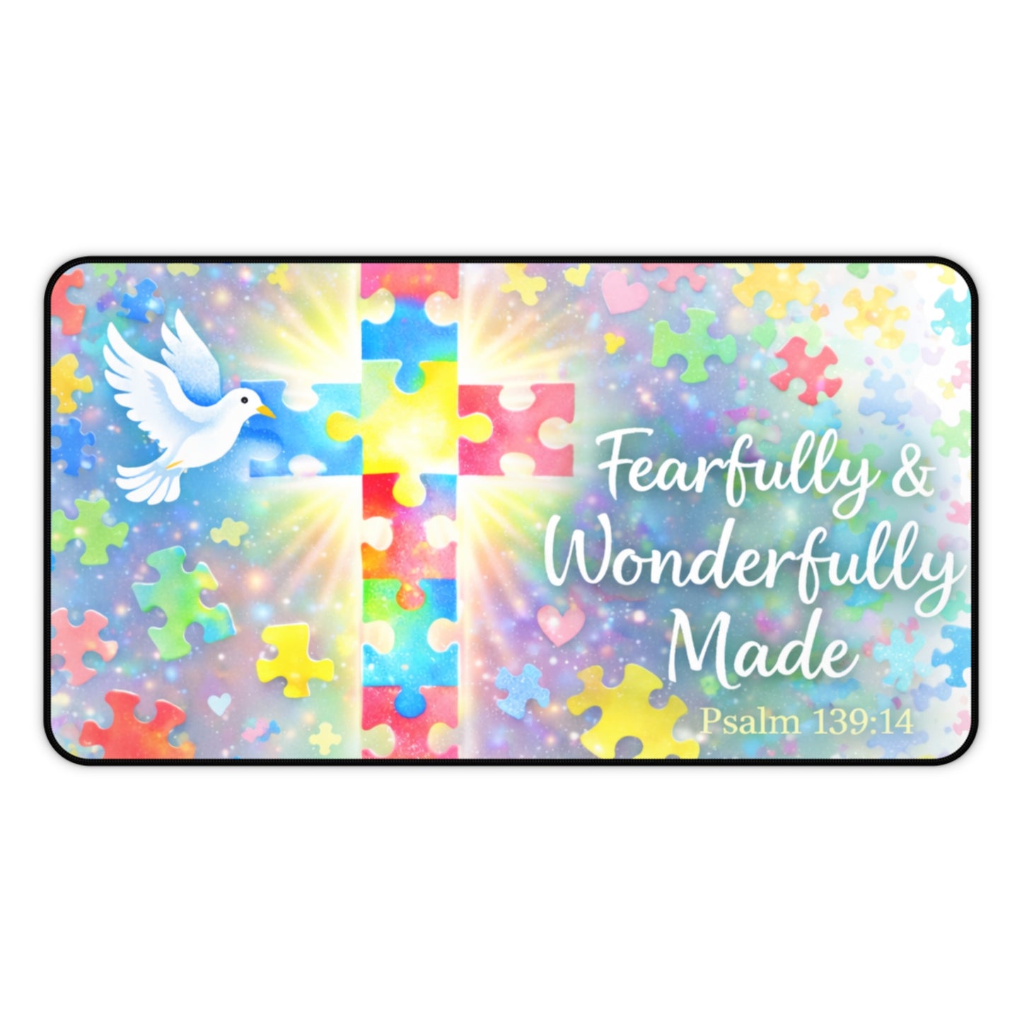 Fearfully & Wonderfully Made Faith Cross Mouse Pad