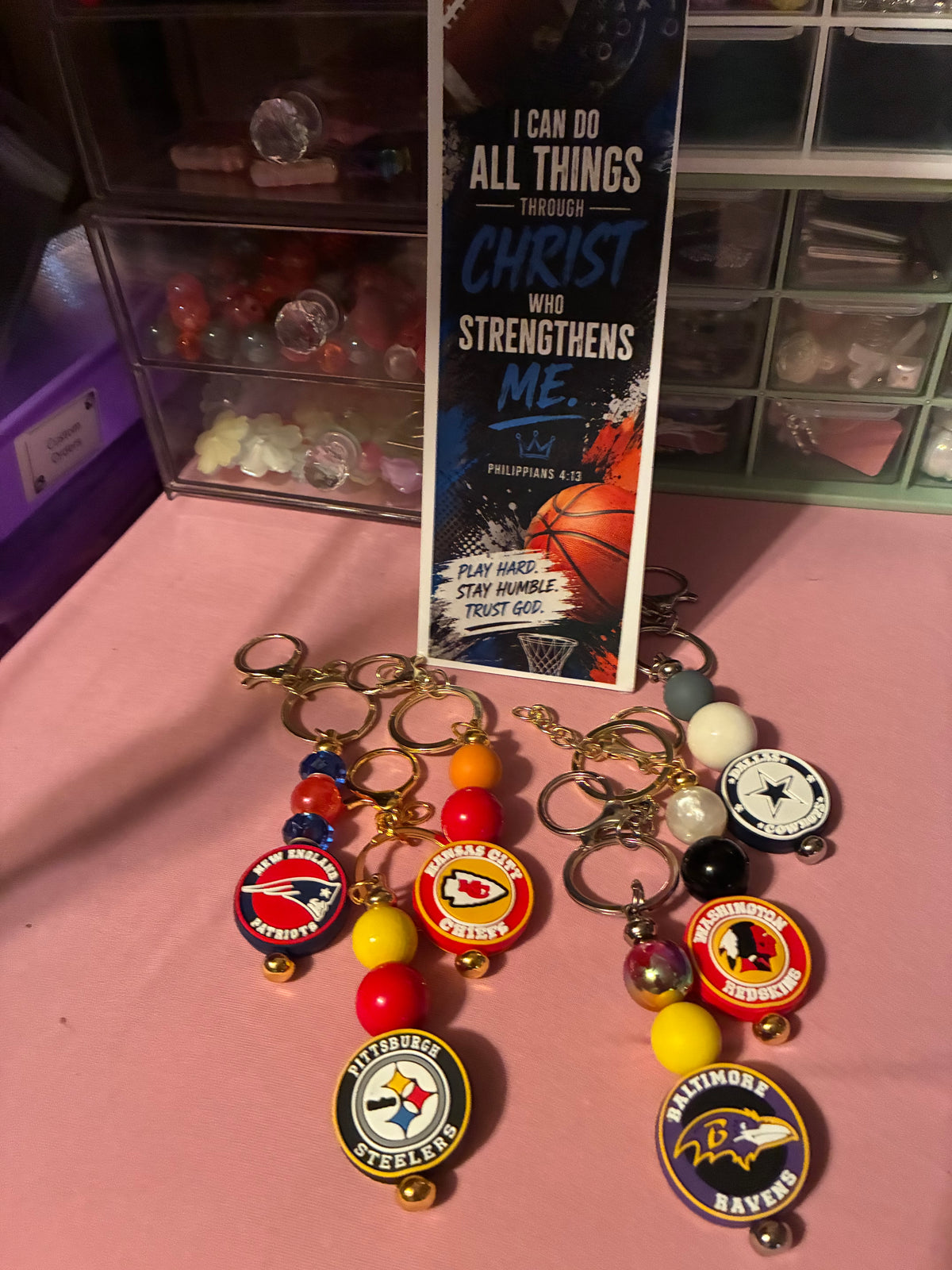 Game Day Sports Keychain