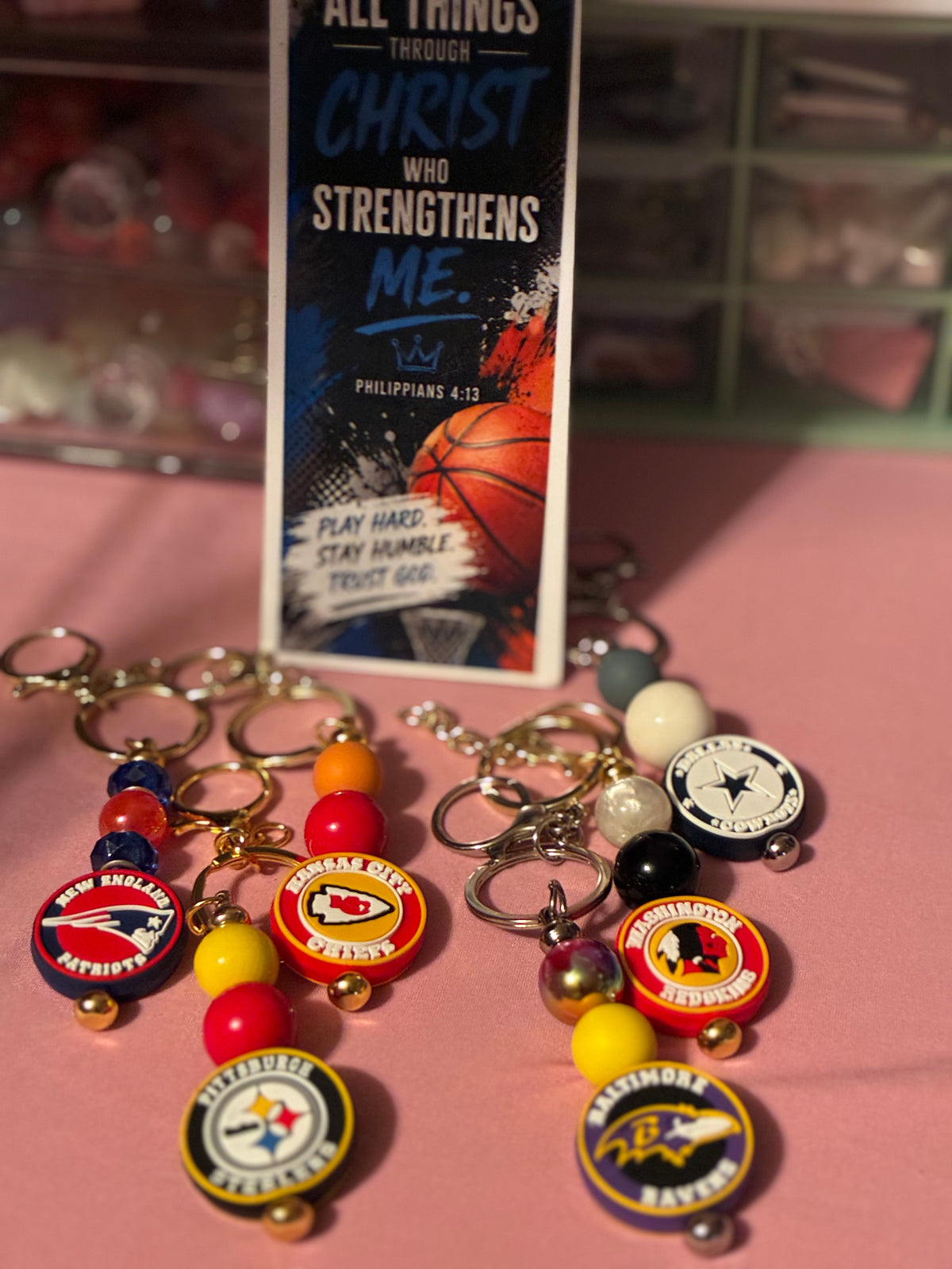 Game Day Sports Keychain